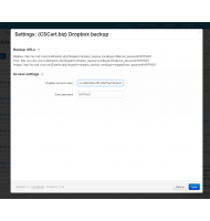 CS-Cart Dropbox Backup
