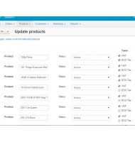 Fixed tax per item for one category of products