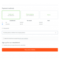 Epay payment with Installments for Piraeus