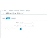 Mass Shipments για CS-Cart