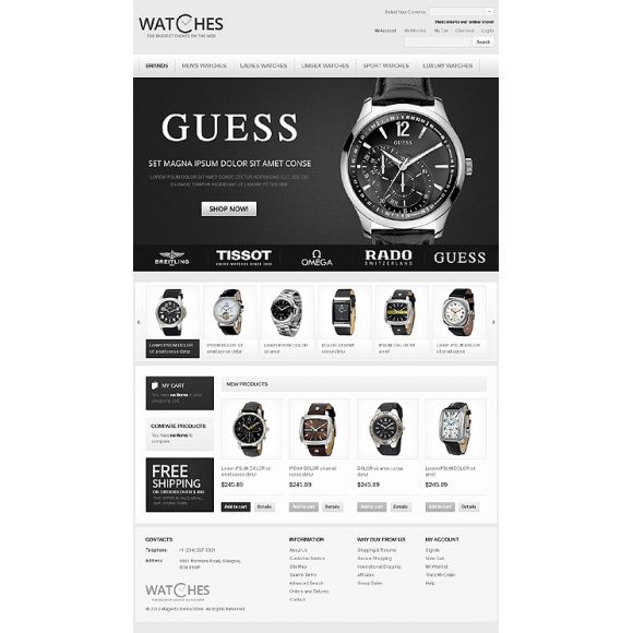 Guess CS-Cart Template