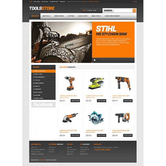 Stihl CS-Cart Templates