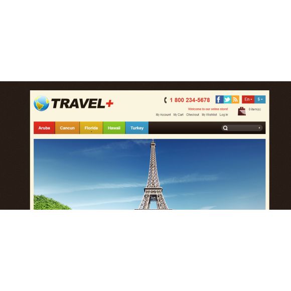 Travel Plus CS-Cart Template