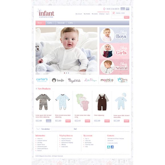 Infant CS-Cart Template