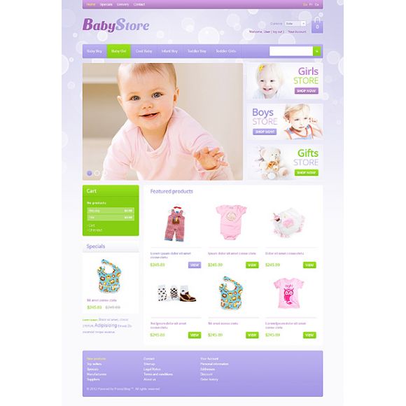 Baby Store CS-Cart Template