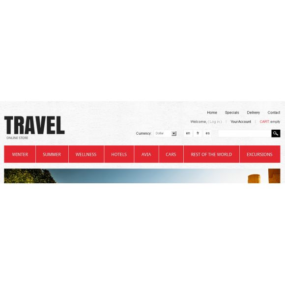 Tavel strore CS-Cart Template