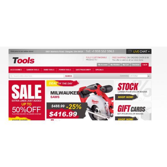 Milwaukee CS-Cart Template