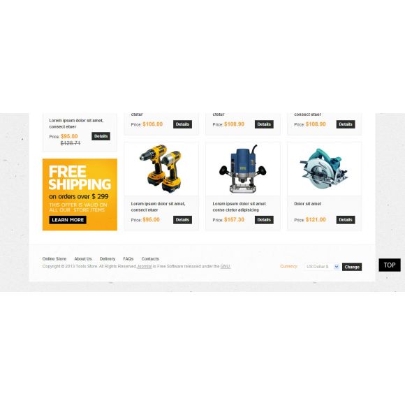 Tools Store CS-Cart Template