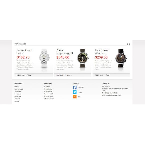 Watches Big Choice CS-Cart Template