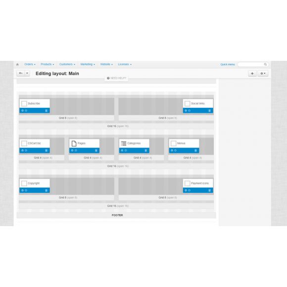 Footer Menus n Icons 4.3.x