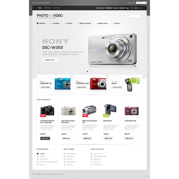 Photo-Video CS-Cart Template
