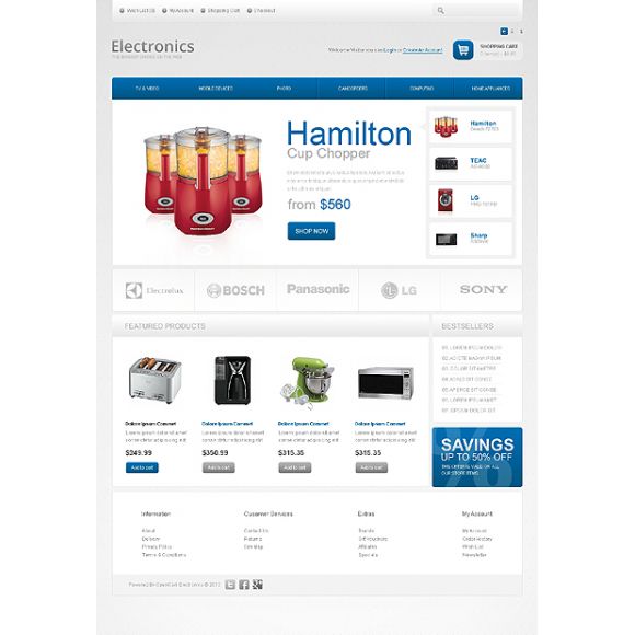 Hamilton CS-Cart Template