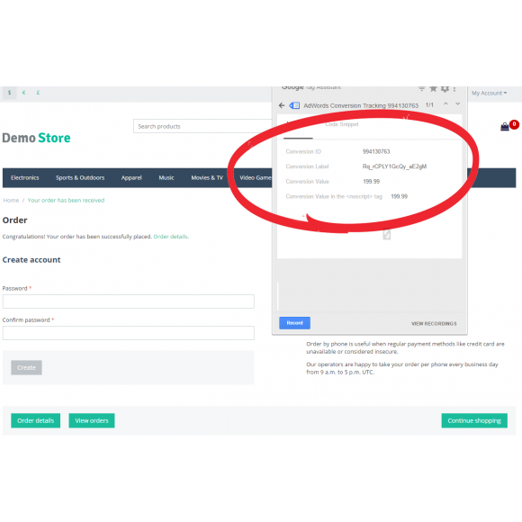 Adwords Conversion Tracking simple