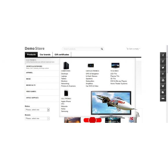 Amazon Mega Menu for CS-Cart