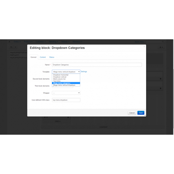 Amazon Mega Menu for CS-Cart