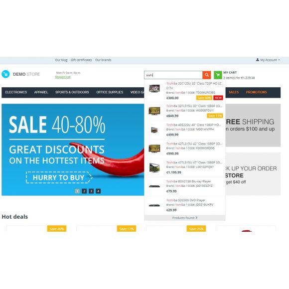 Auto Suggest CS-Cart 4.x