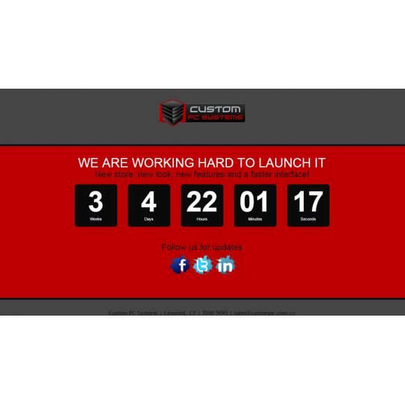 Coming Soon Page for 4.x