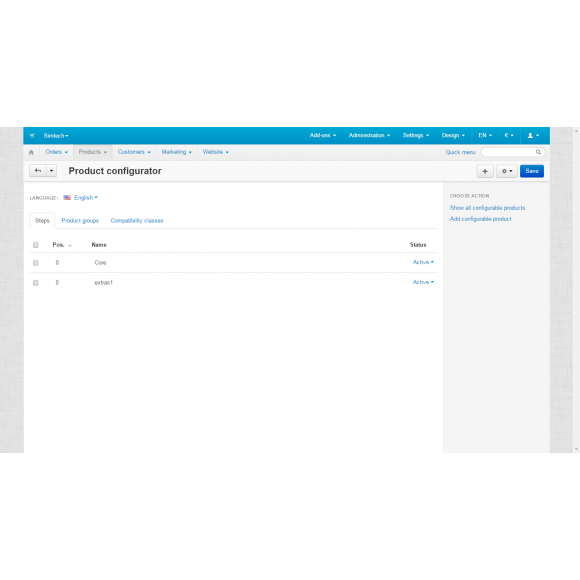 Product Configurator for CS-Cart 4.x
