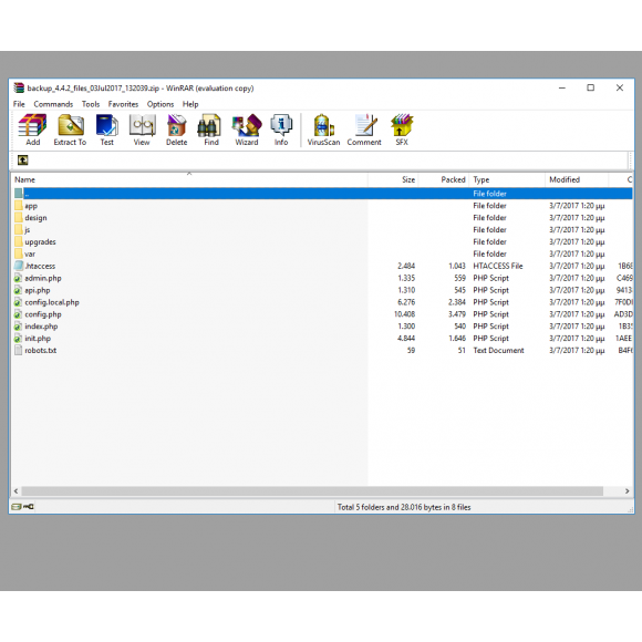 CS-Cart Dropbox Backup