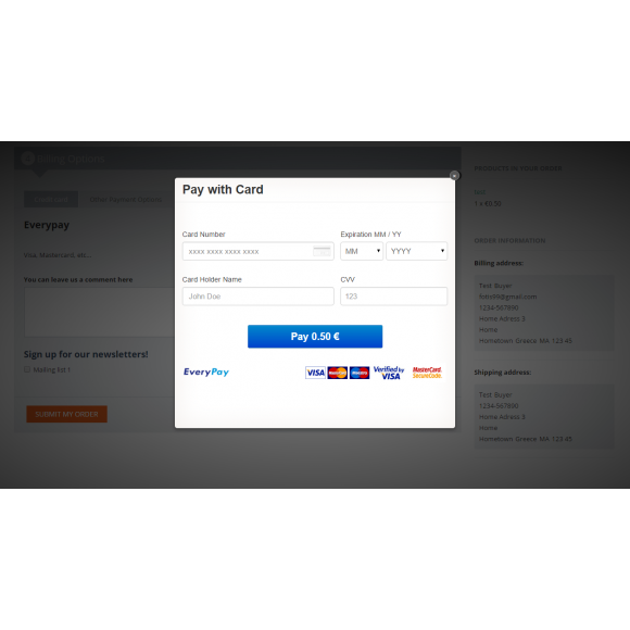 EveryPay για CS-Cart