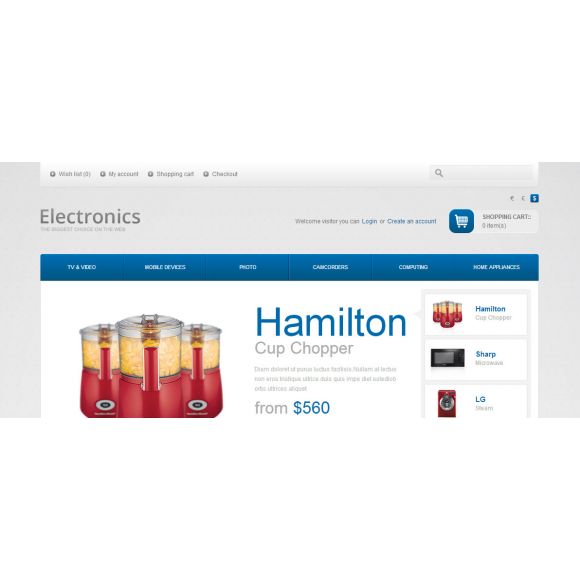 Hamilton CS-Cart Template