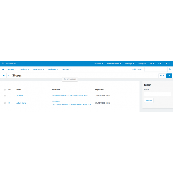 CS-Cart (1 κατάστημα)