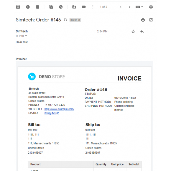 Notification of Incompleted Orders