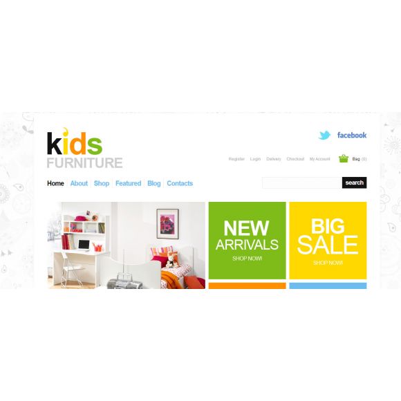 Kids Furniture CS-Cart Templates