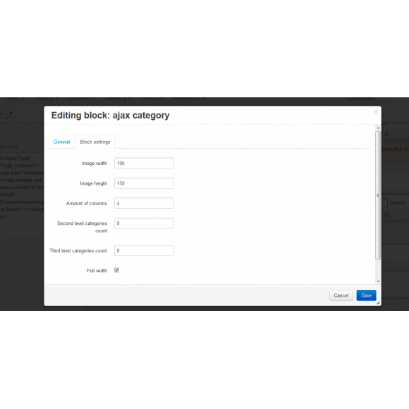 Ajax Mega Menu for 4.x