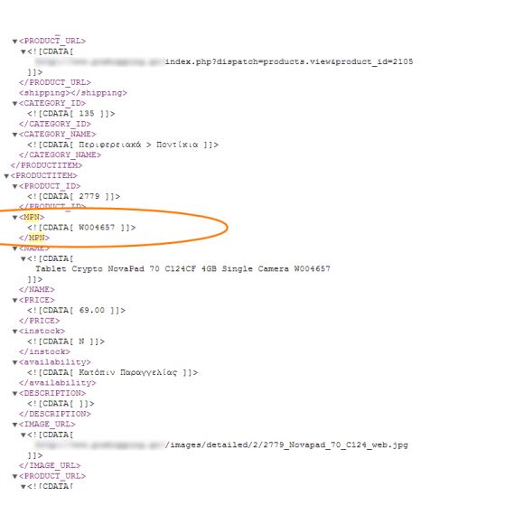 Manufacturer Part Number for Skroutz.gr (MPN/ISBN)