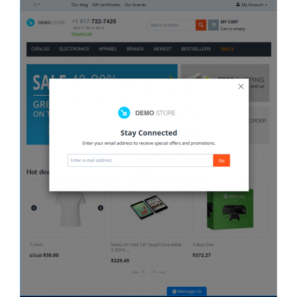 Responsive Newsletter Popup