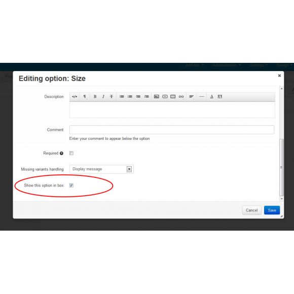 Διαθέσιμες Επιλογές Προϊόντος