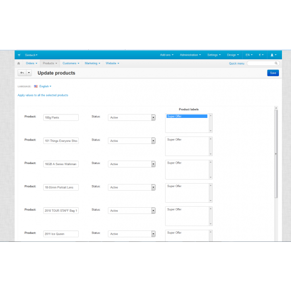 Product Labels Plus For Cs-Cart