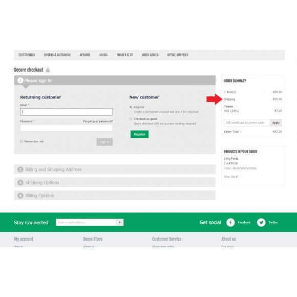 Υπολογισμός Μεταφορικών στο Προϊόν