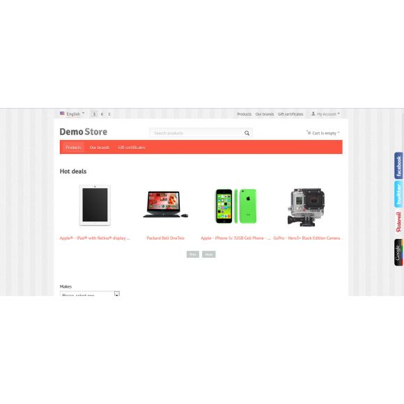 Social Side Slide Addon