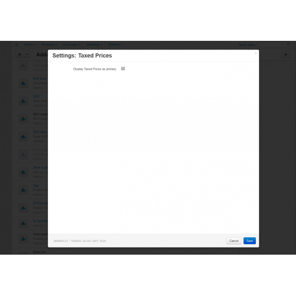 Τιμές με ΦΠΑ για CS-Cart