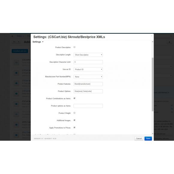 Skroutz XML, Bestprice XML για Cs-Cart