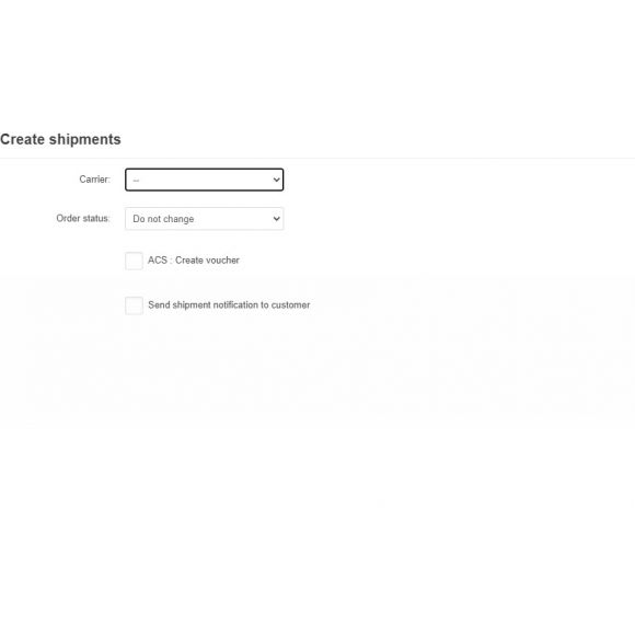 Mass Shipments για CS-Cart