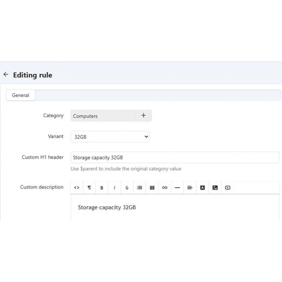 Φίλτρα με SEO Url