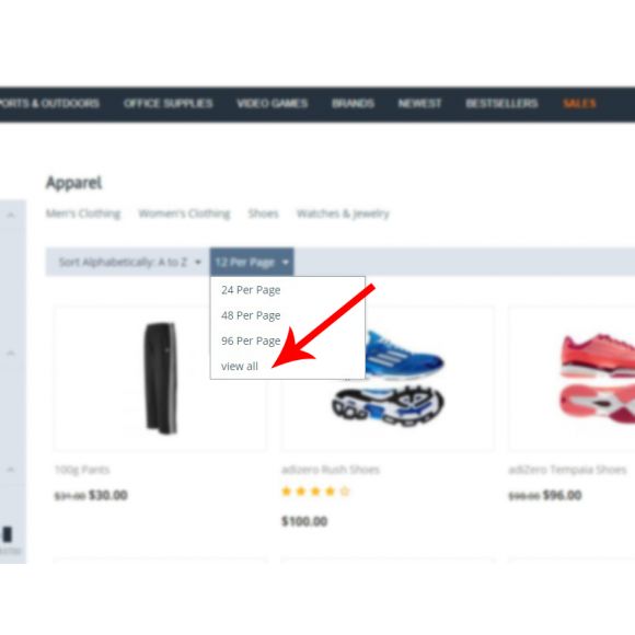 View All products Pagination