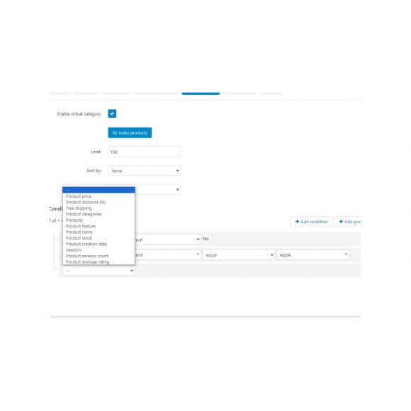 Virtual Categories για CS-Cart